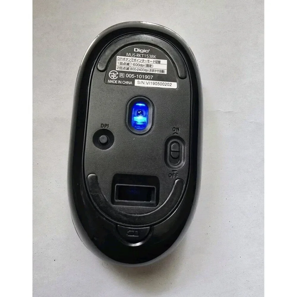 Digio2 Bluetooth Mouse Thin Black MUS-BKT153BK
